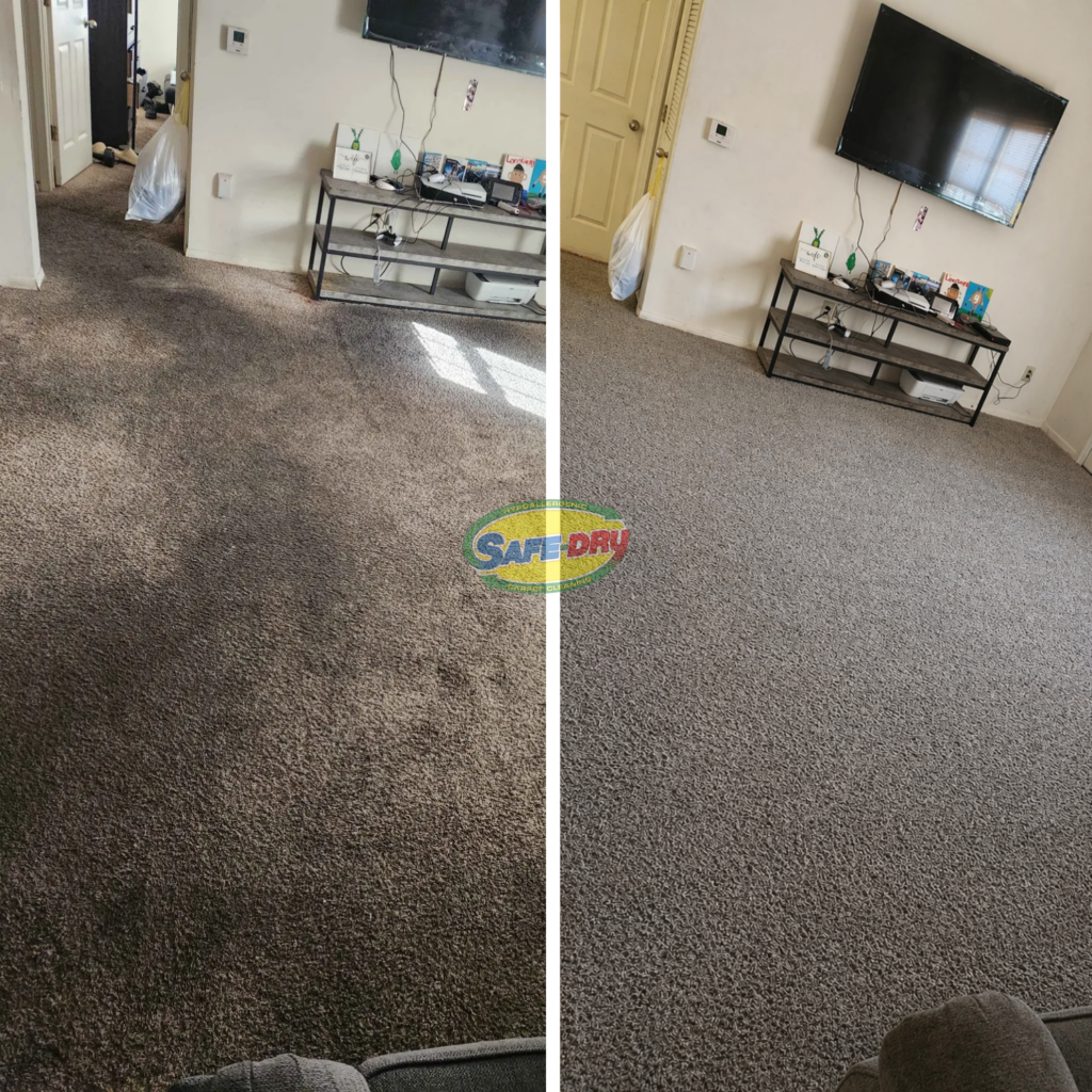 Before and After Carpet Cleaning